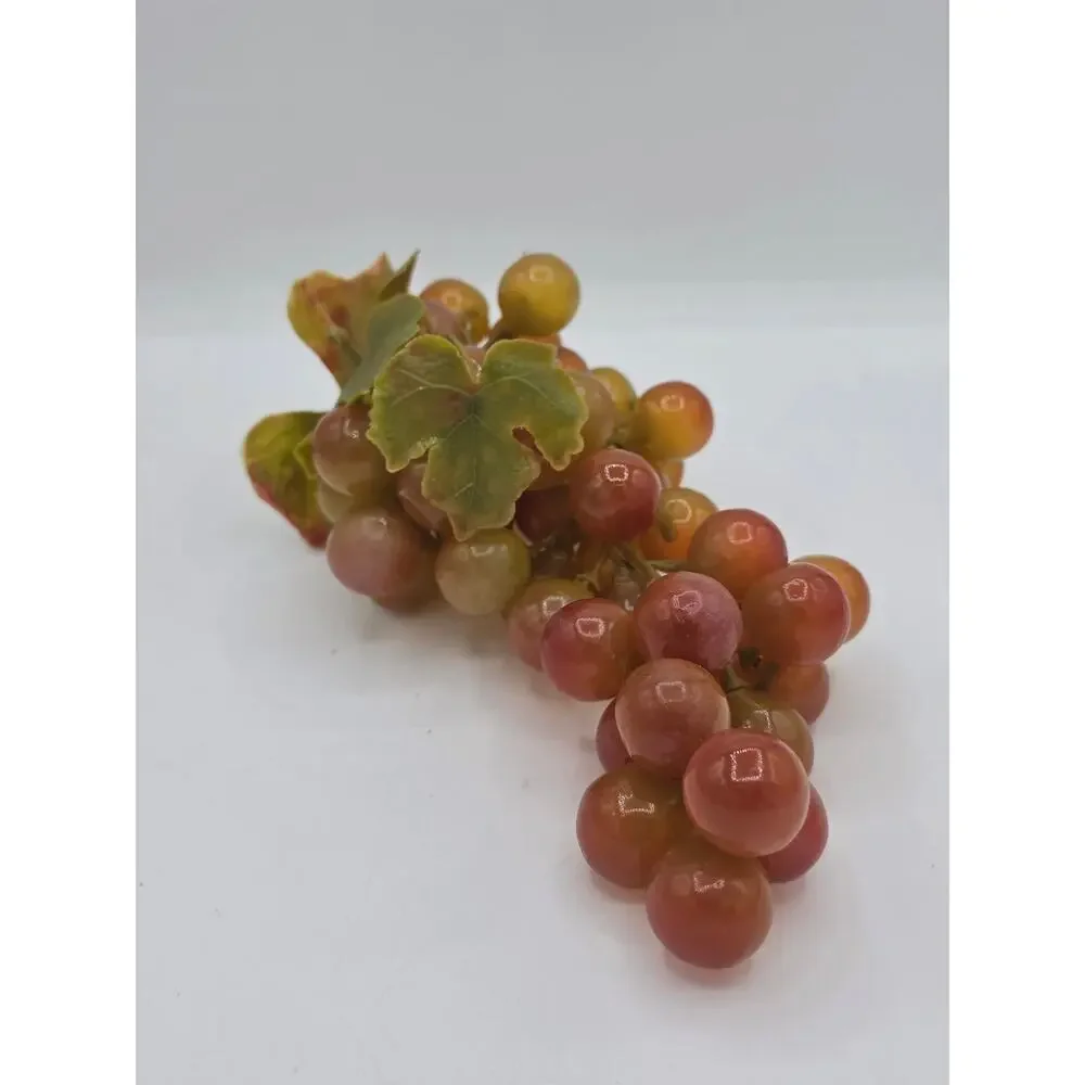 Vintage Mid Century Faux Rubber Grape Cluster 9